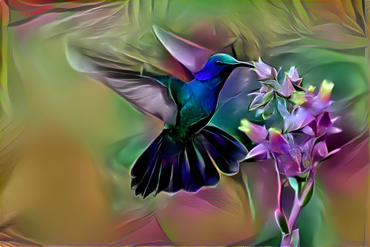 colorfull hummingbird