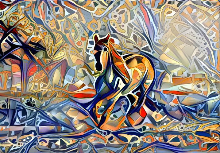 abstract horse