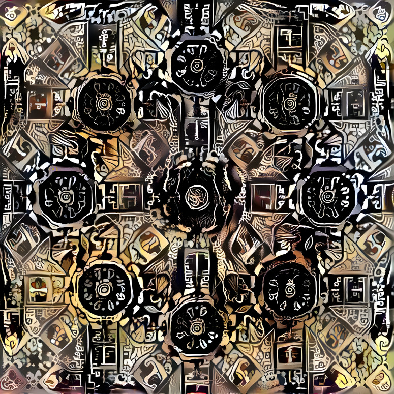 Mayan Glyph Kaleidoscope 