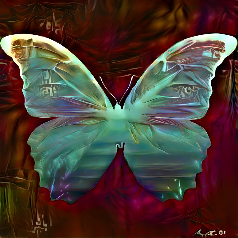 Teal Butterfly