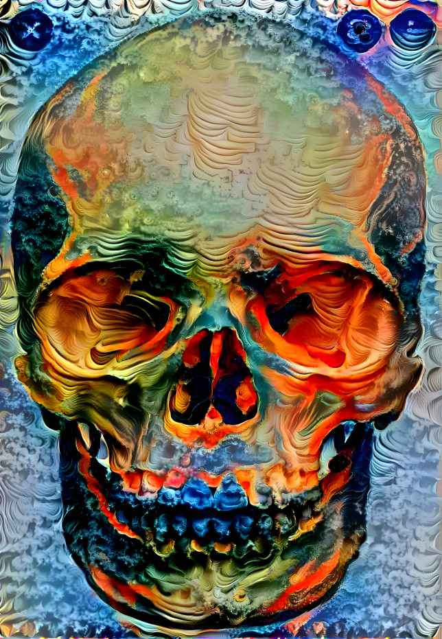 Skull of colour