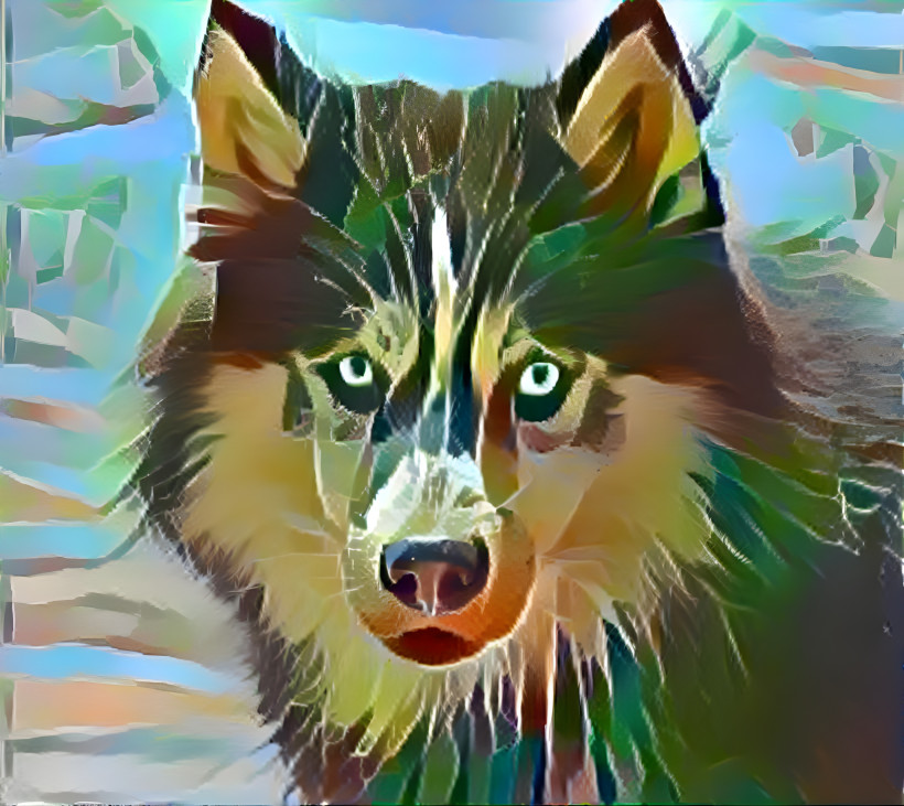 Green wolf