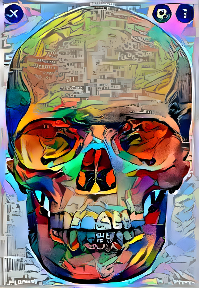 Comic skull