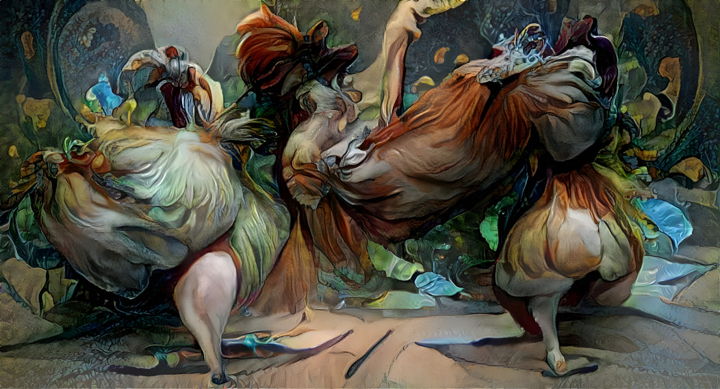 baroque chickens are dancing