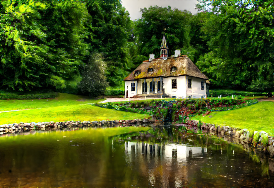 Schloß mit Park Insel Moen Dänemark