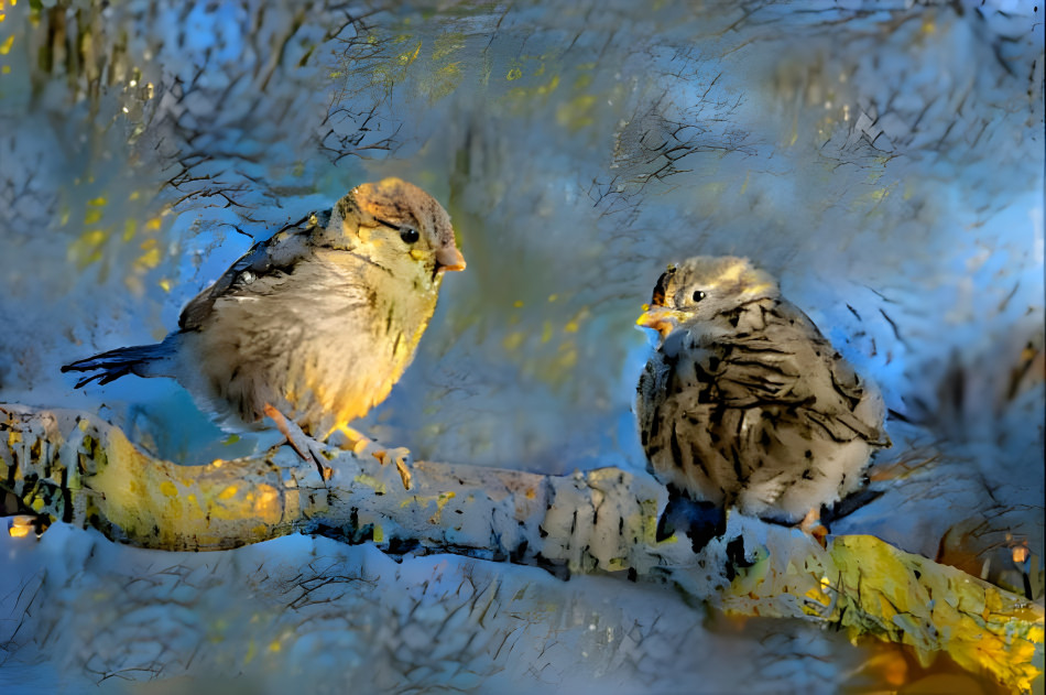 Vogel Sperling Nachwuchs