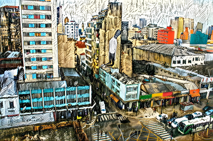 Brazilian city vangoh style