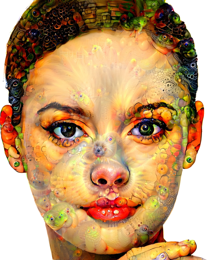 Portrait of Girl Deep Dream