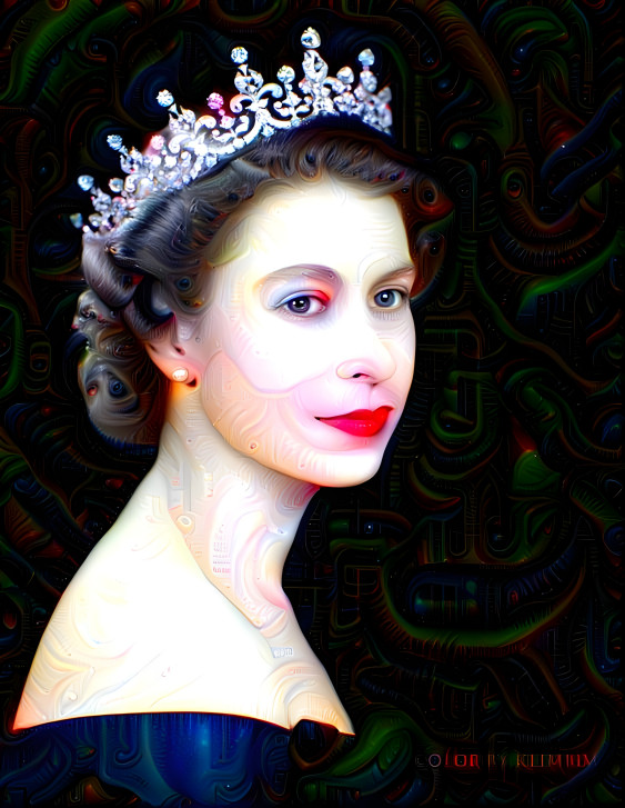 The Queen of England as Mushroom Deity