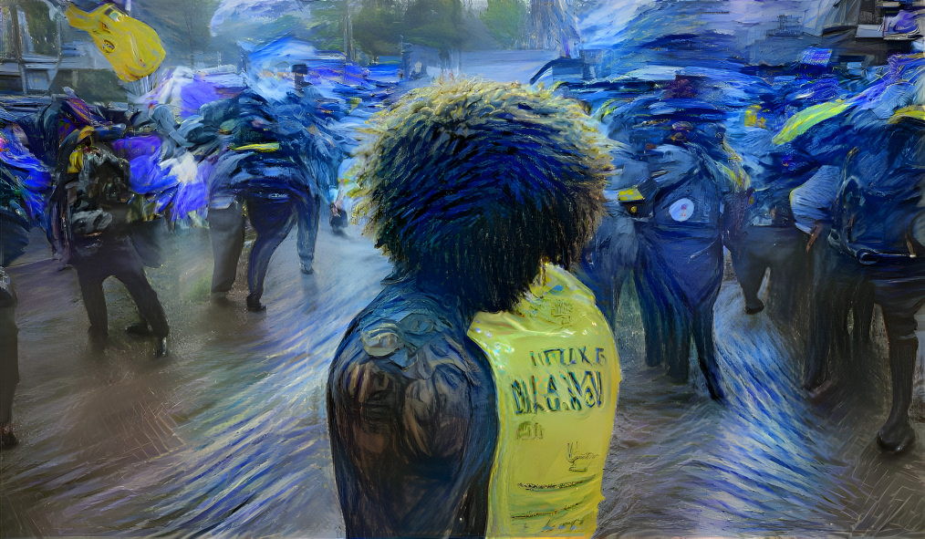 Black Lives Matter Starry Night