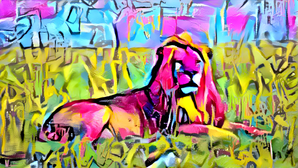 Graffiti Lion