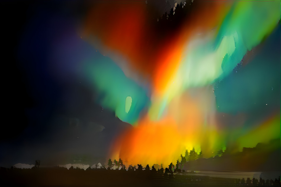 rainbow aurora borealis