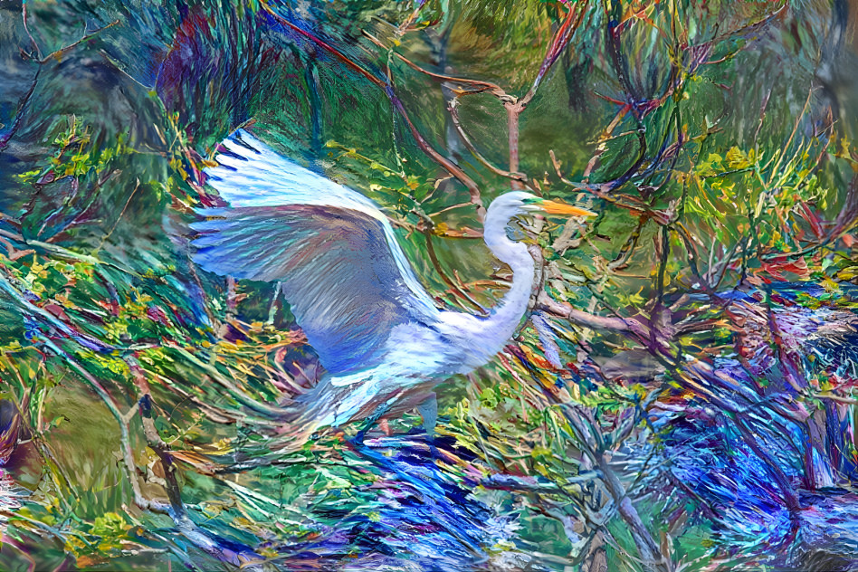 Egret Smith Oaks, TX April 4, 2022 - Howard Blank