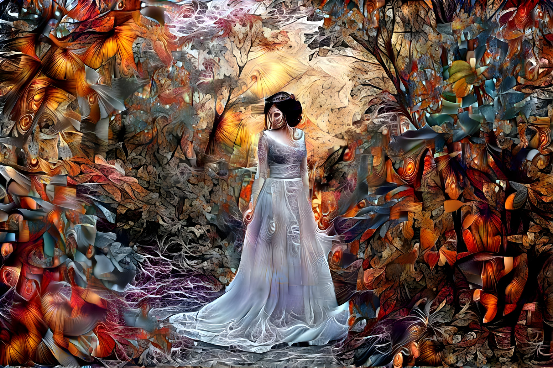 Bride in the Woods