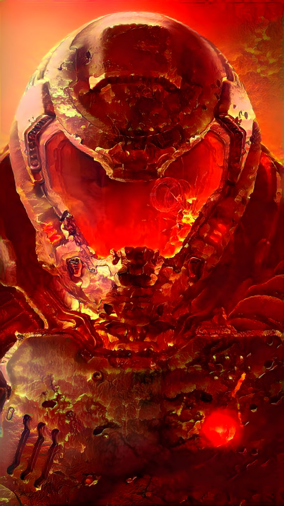 Doom Slayer On Fire