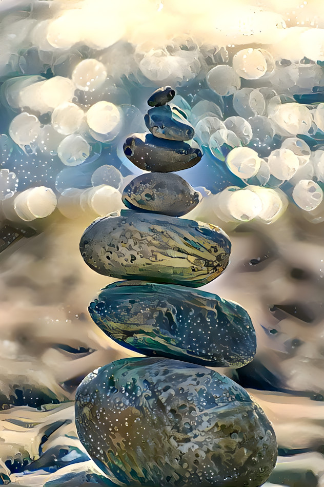 Stacked Rocks = Balanced Life LQ