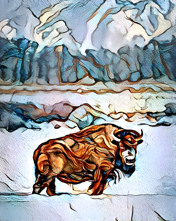 Abstract Bison Series #3 LQ