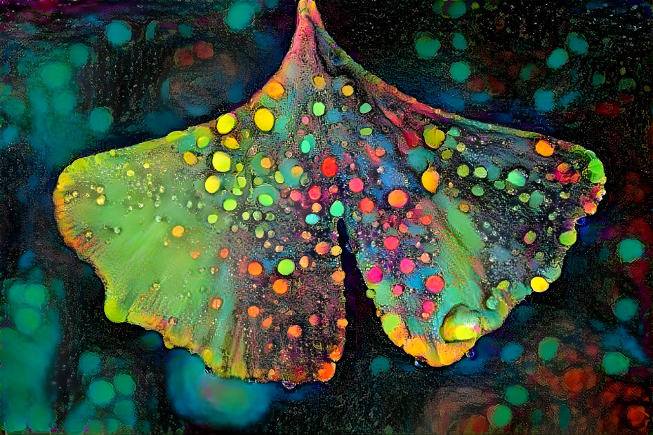 Painted leaf