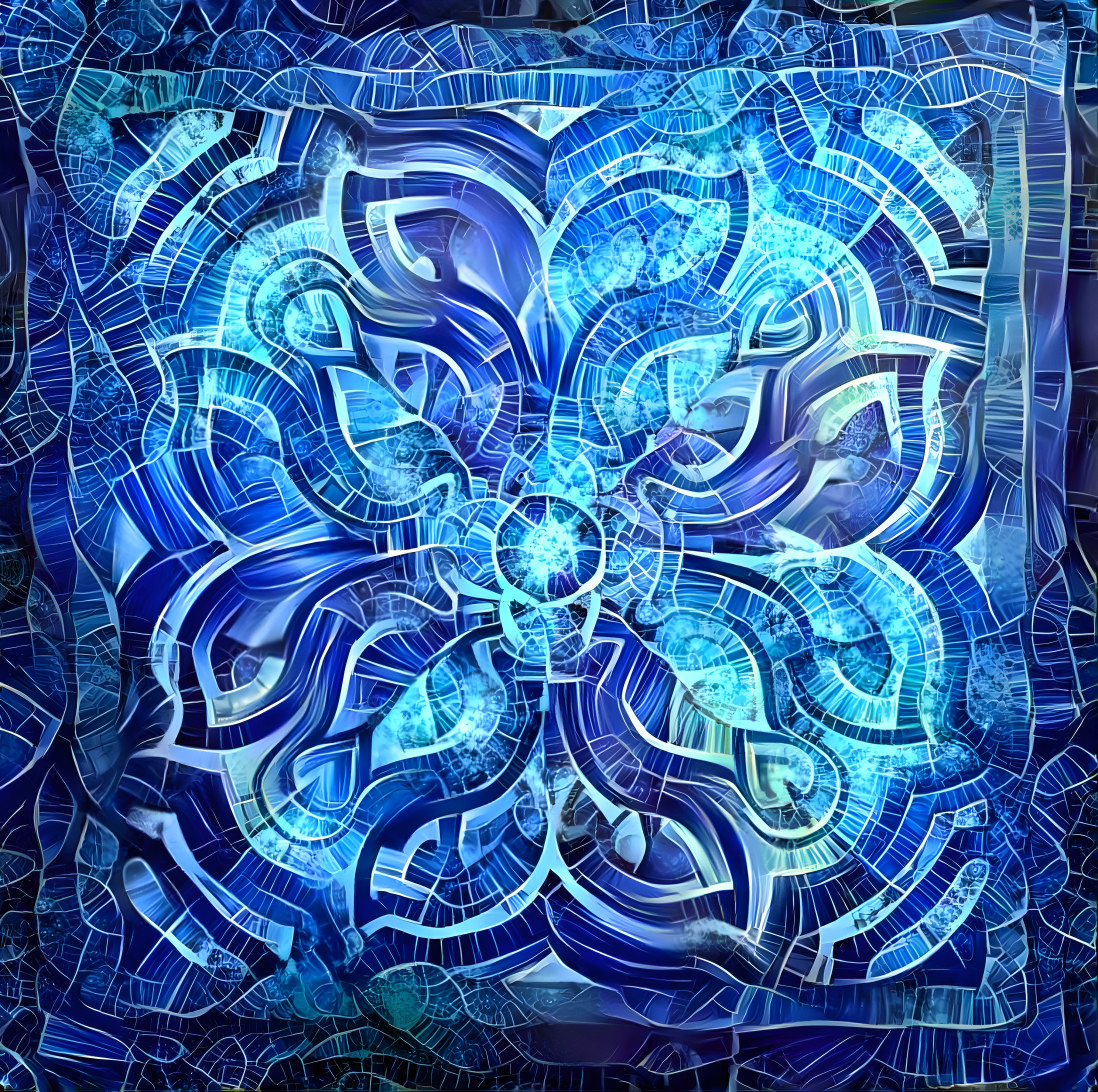 Mandala  Electrik Blue