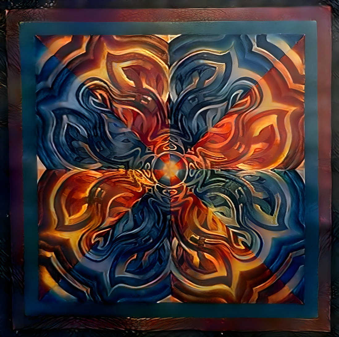 Mandala de Couleurs Profondes