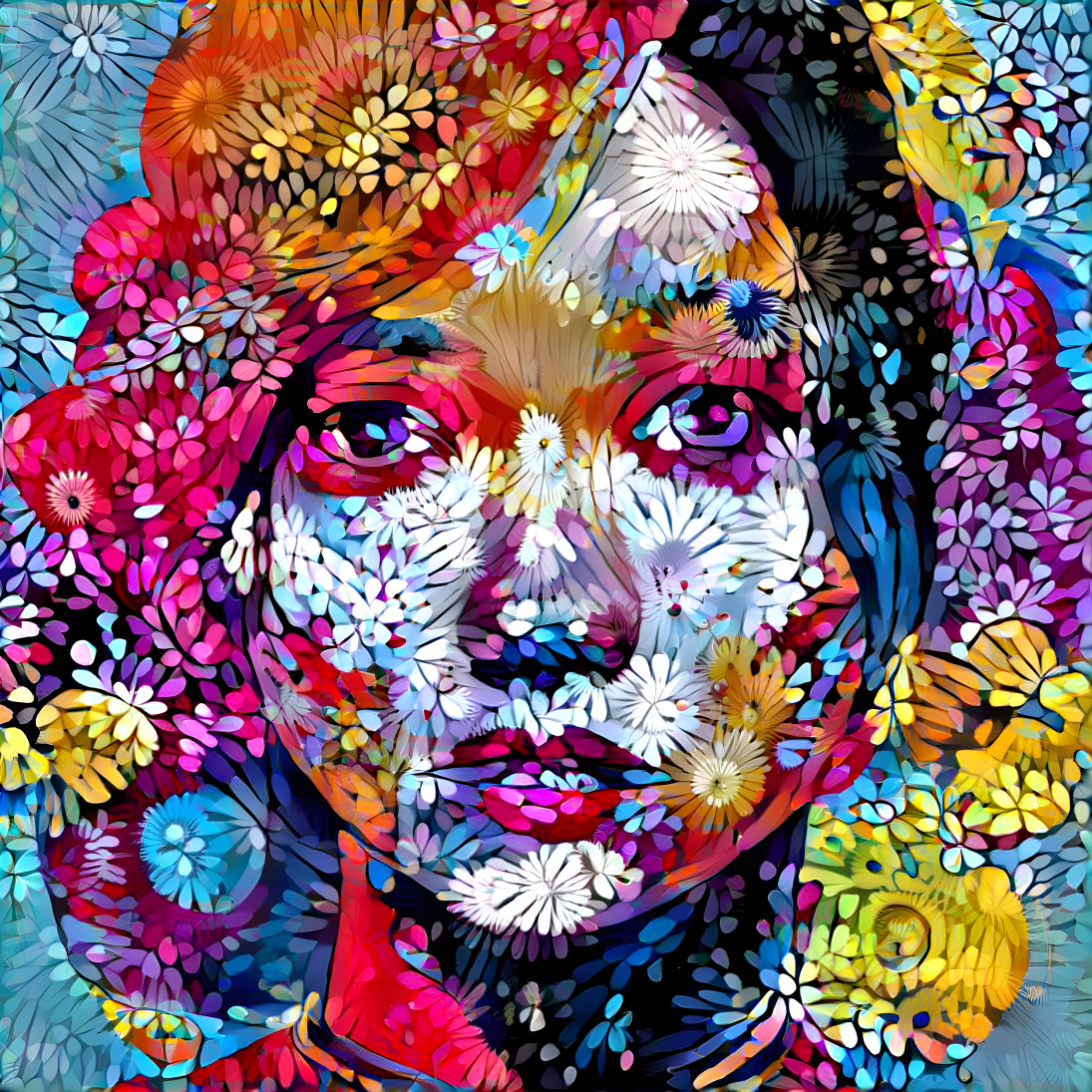 Girl with Flowers