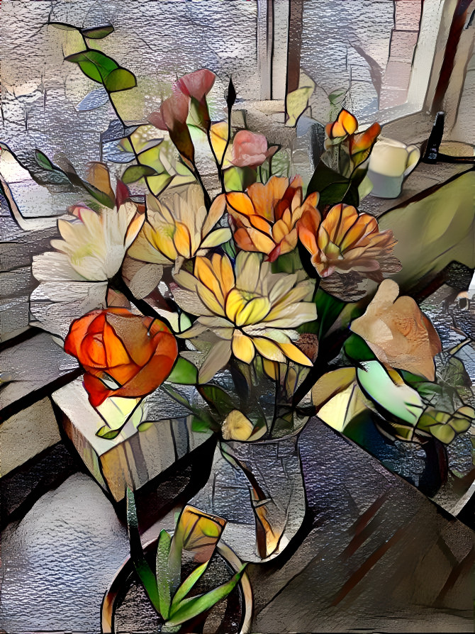 Stained glass bouquet 