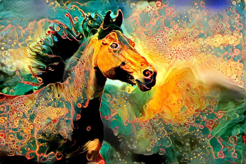 Colorful horse