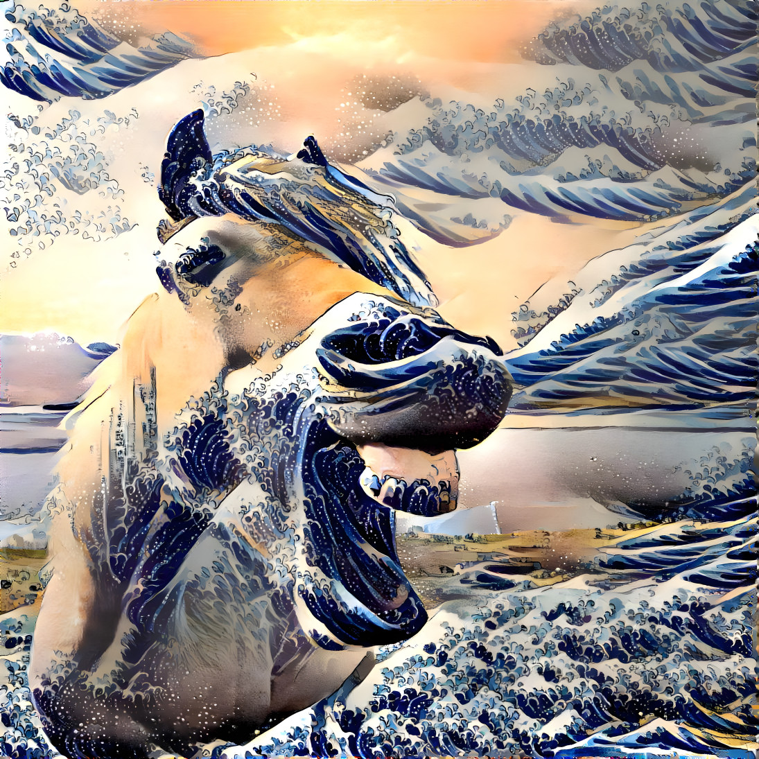 Waves Horse