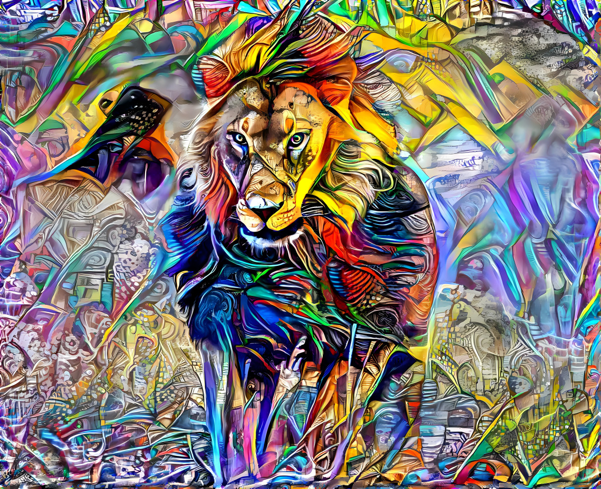 Colorful Lion