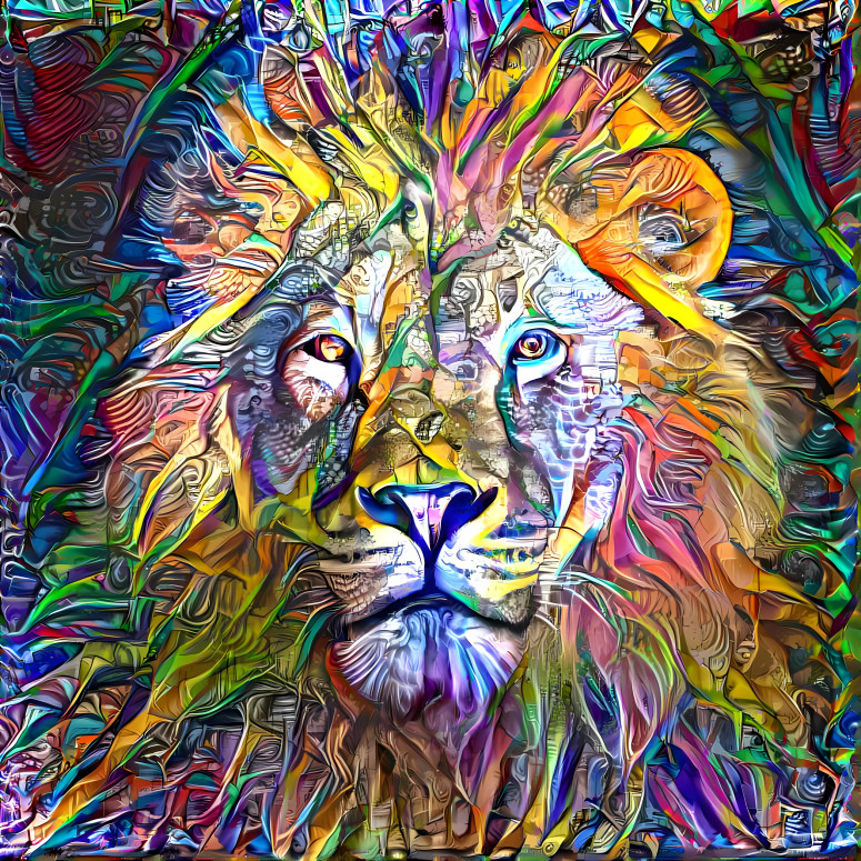 Colorful Lion