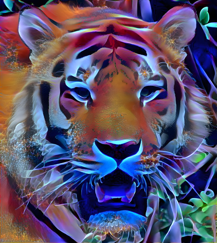 Neon tiger