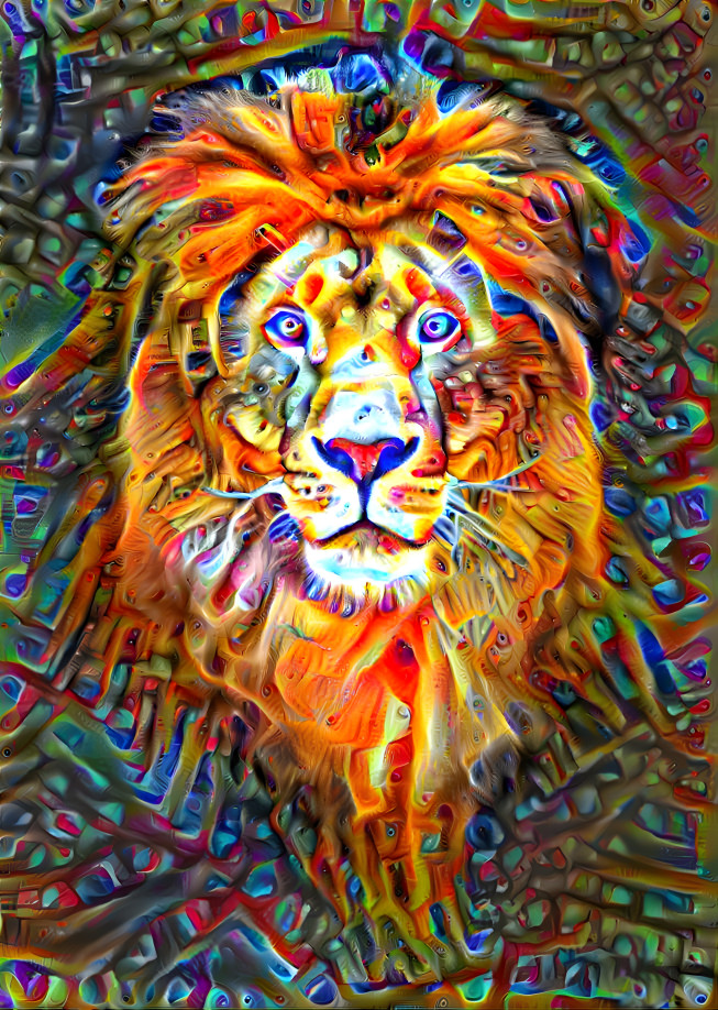 Psychedelic Lion