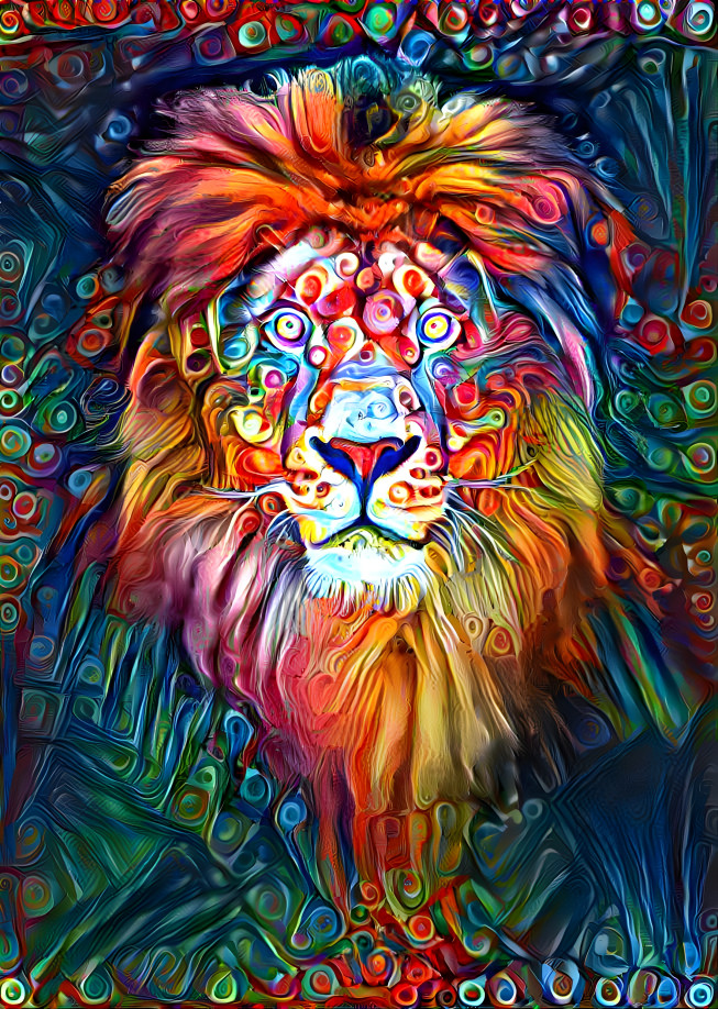 Psychedelic Lion