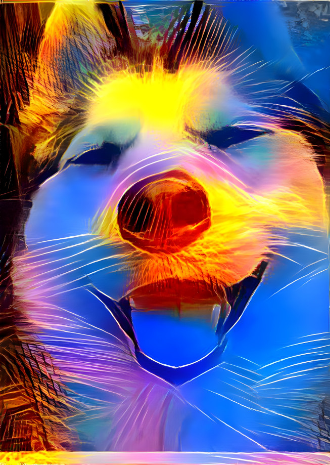 Vibrant husky