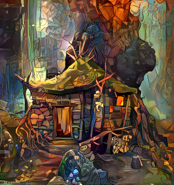 Shaman's forest hut