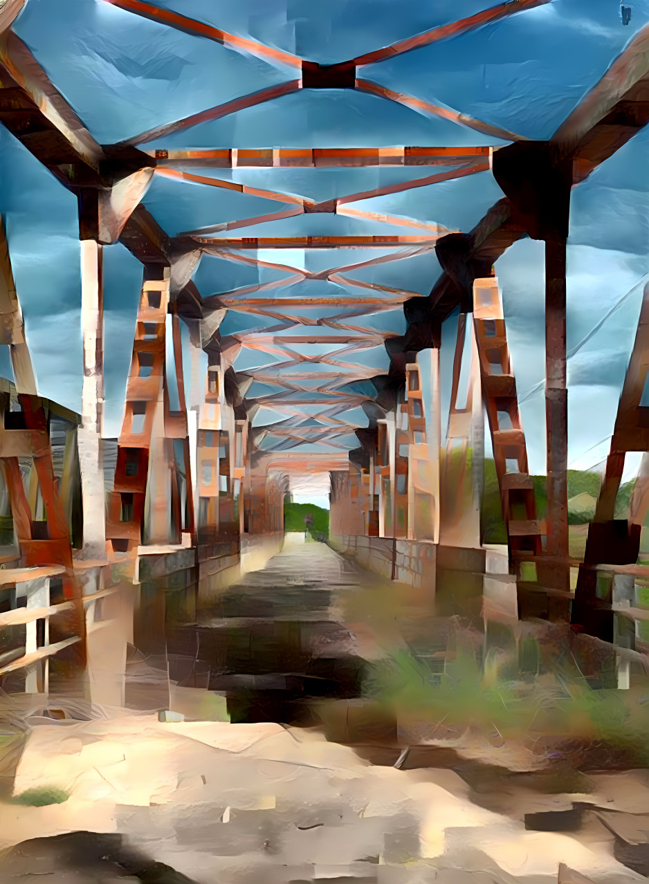 surrealism steel bridge