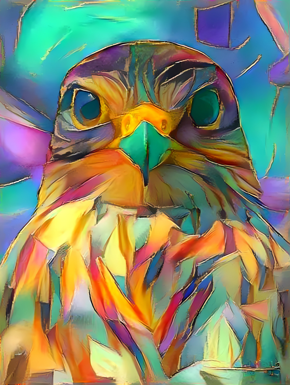 colored eagle