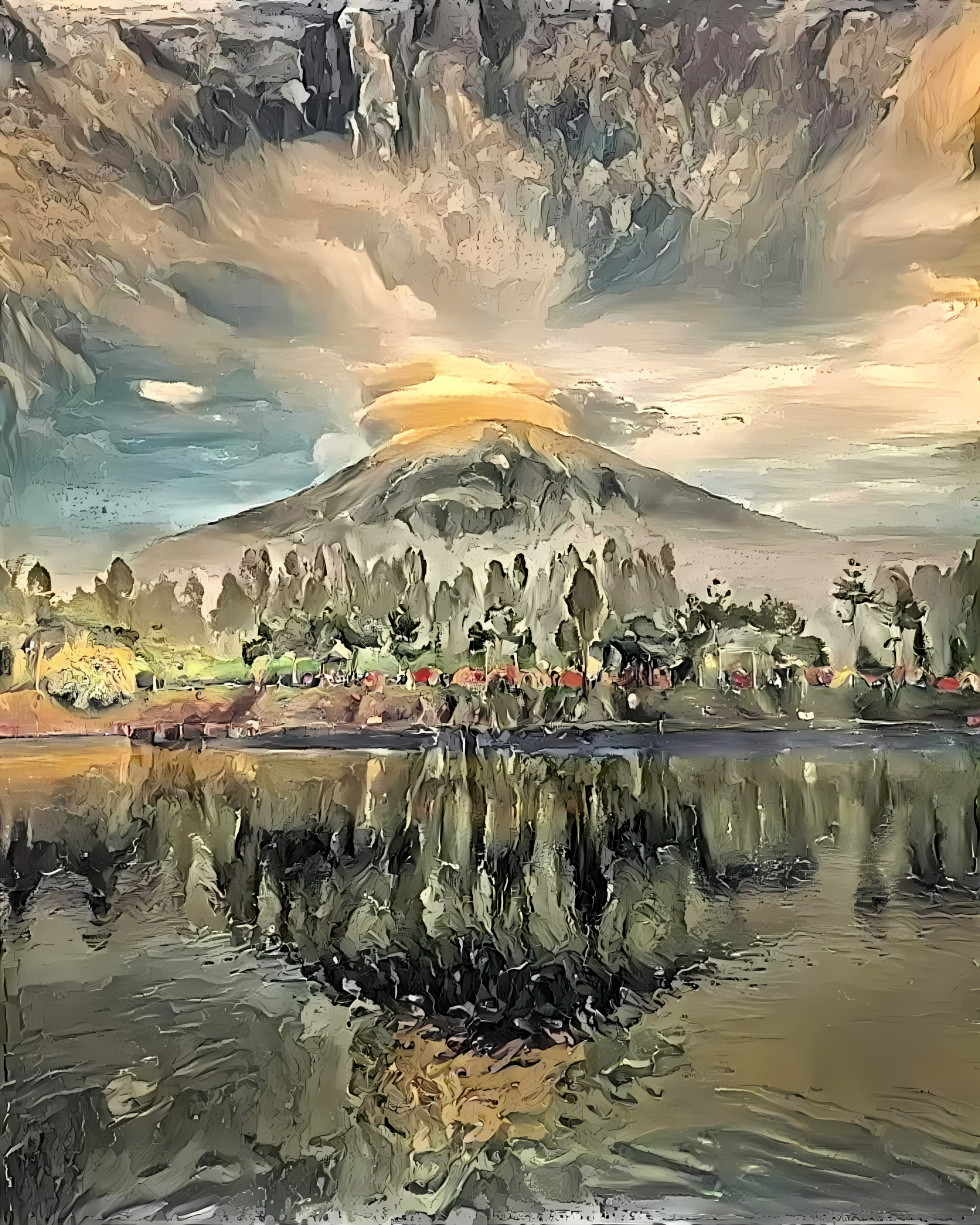 mirroring mountain