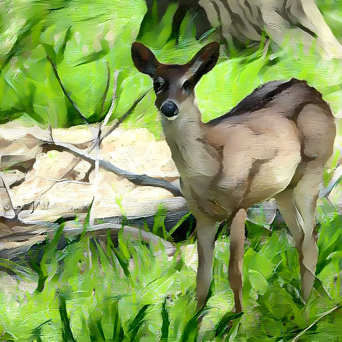 deer painting