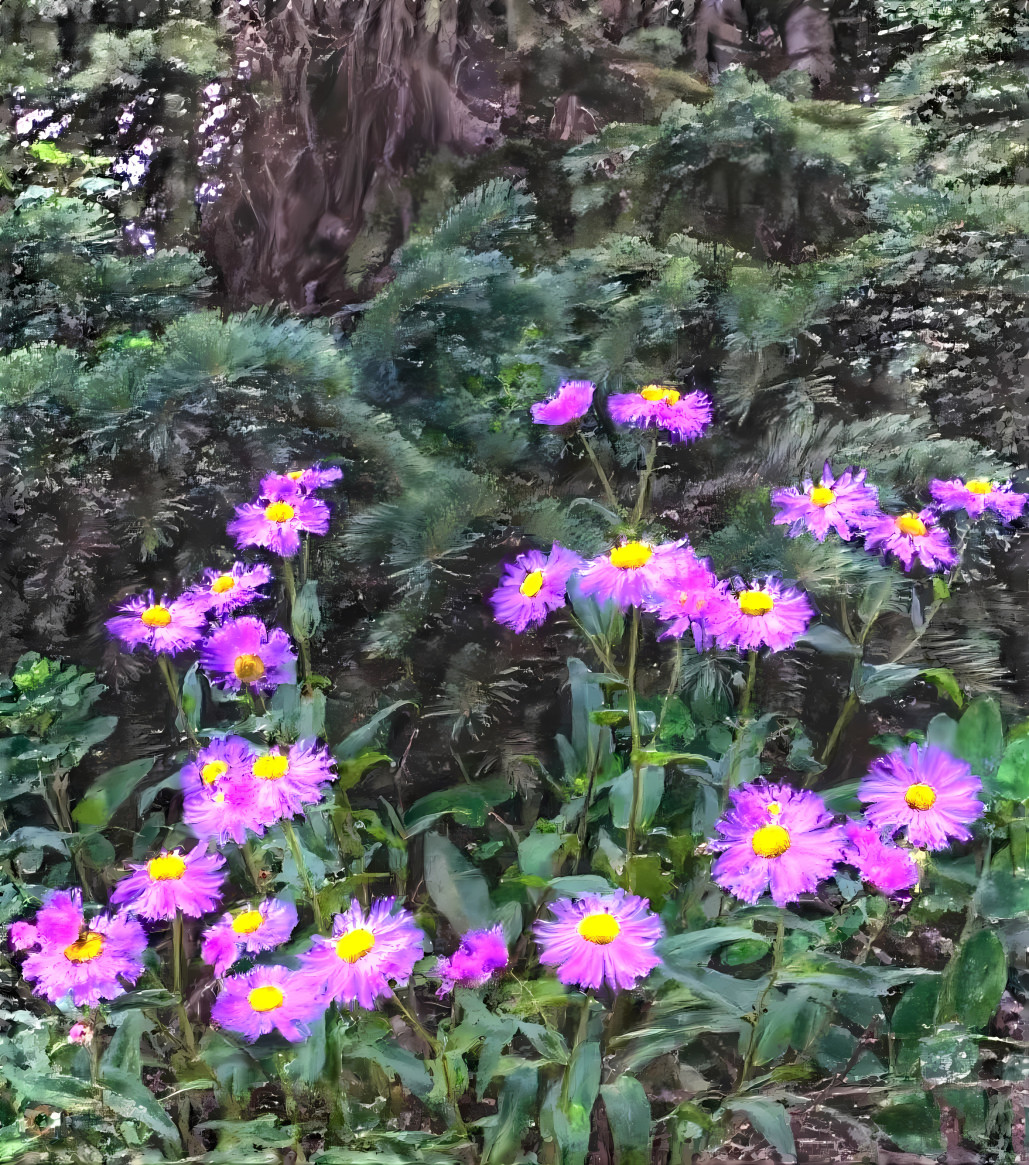 nice purple garden