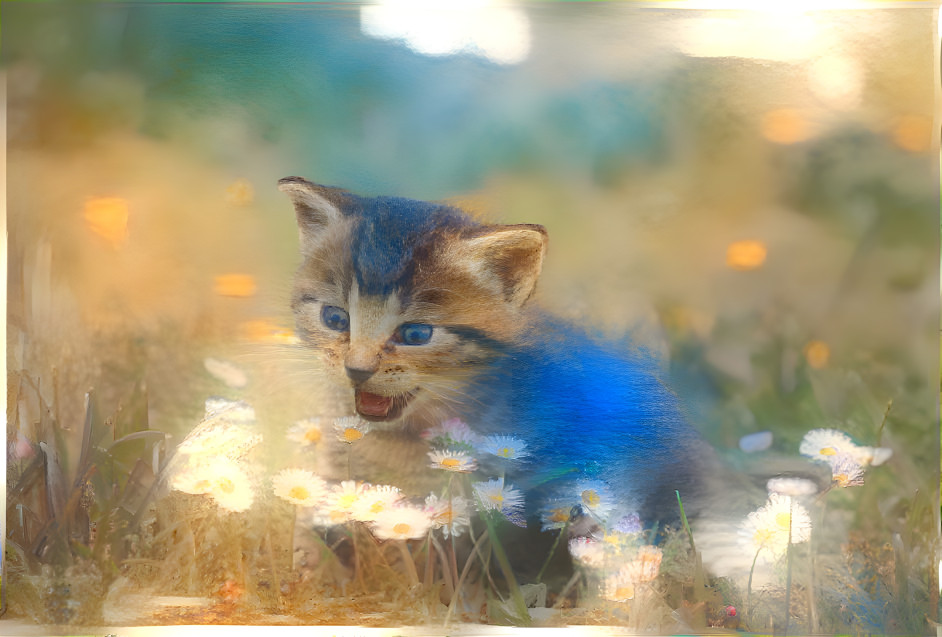 Cat and flowers -   Joseph Turner 