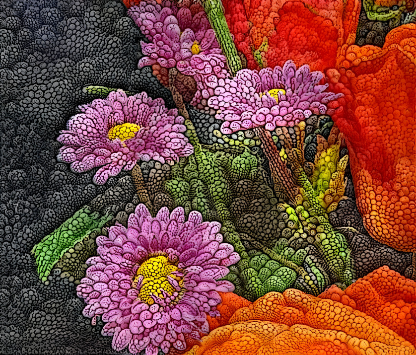 Textured Flowers