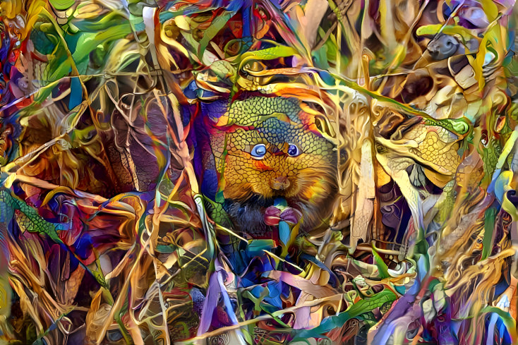 Water Vole In The River Bank