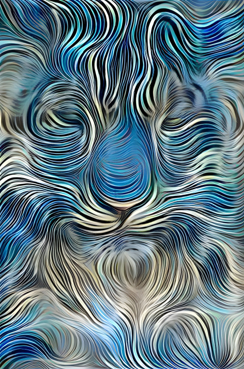 Abstract Snow Leopard