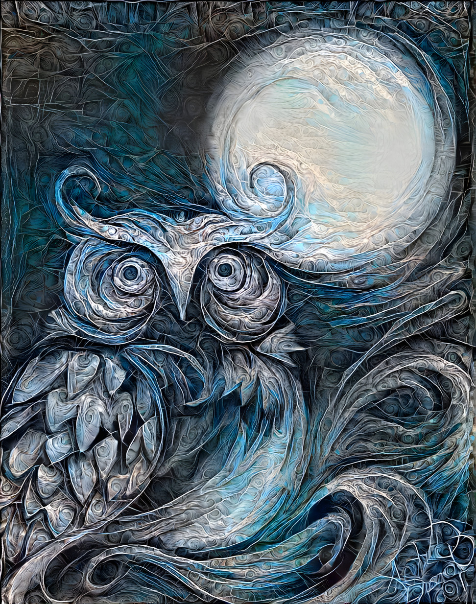 Moonlit Owl