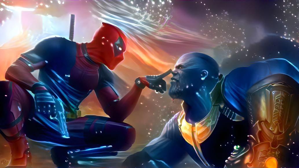 Deadpool vs Thanos