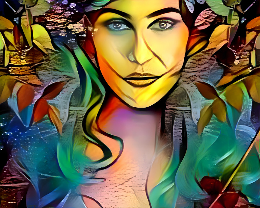 Stained Glass Woman