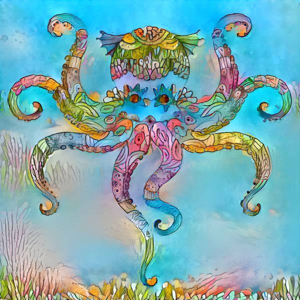 Colorful octopus