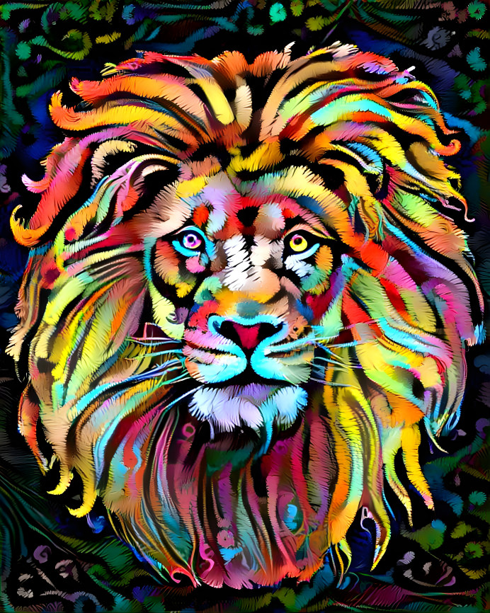 Lion in Color