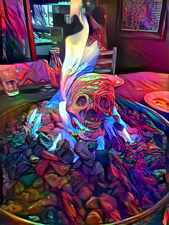 Skull in Fire